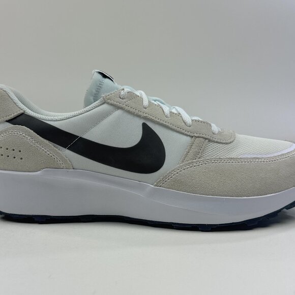 Nike Waffle NAV Mens White Black Sneakers Shoes Running Athletic FJ4195-100 - Picture 1 of 8